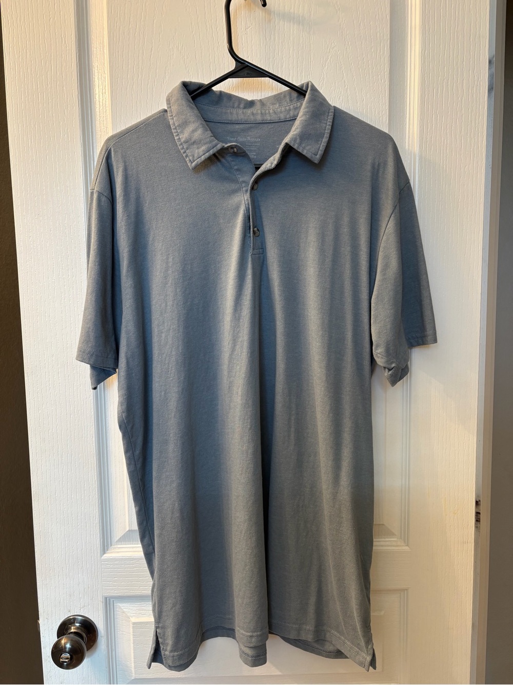 Men's Short-Sleeve Polo in Slate Blue